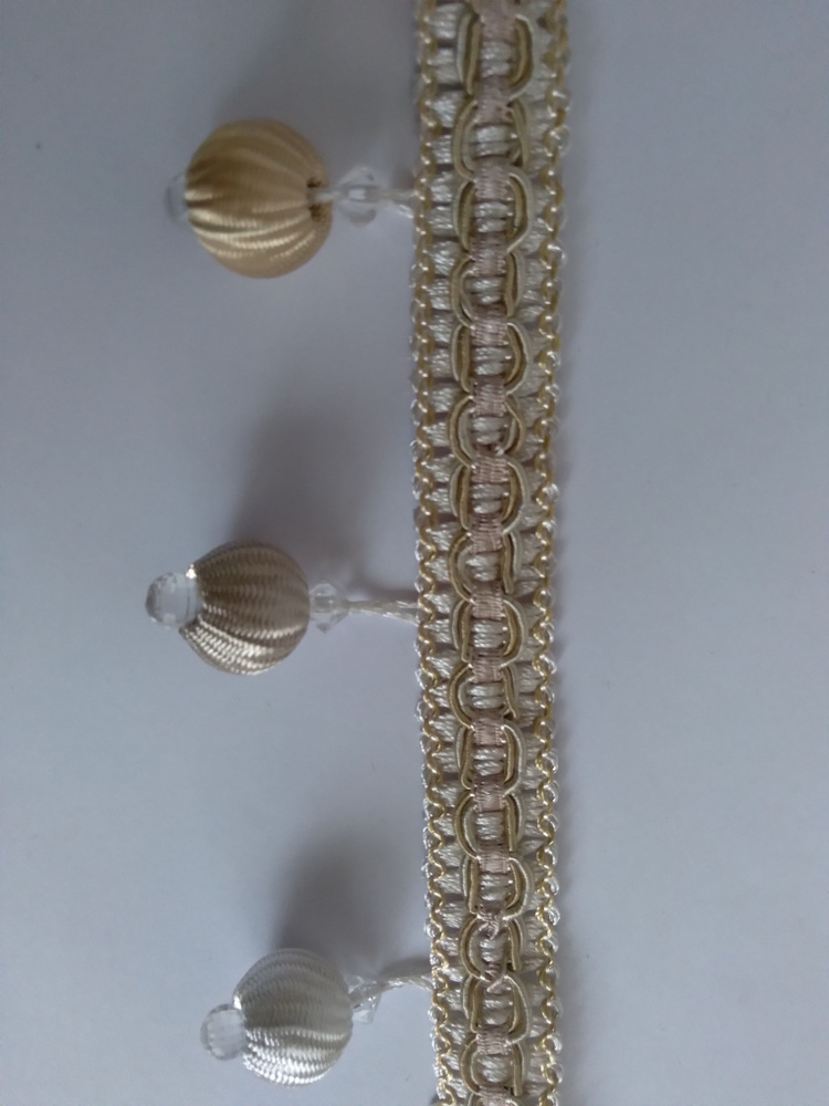 Бахрома для штор с шариками 1 метр купить по низкой цене с доставкой в ...