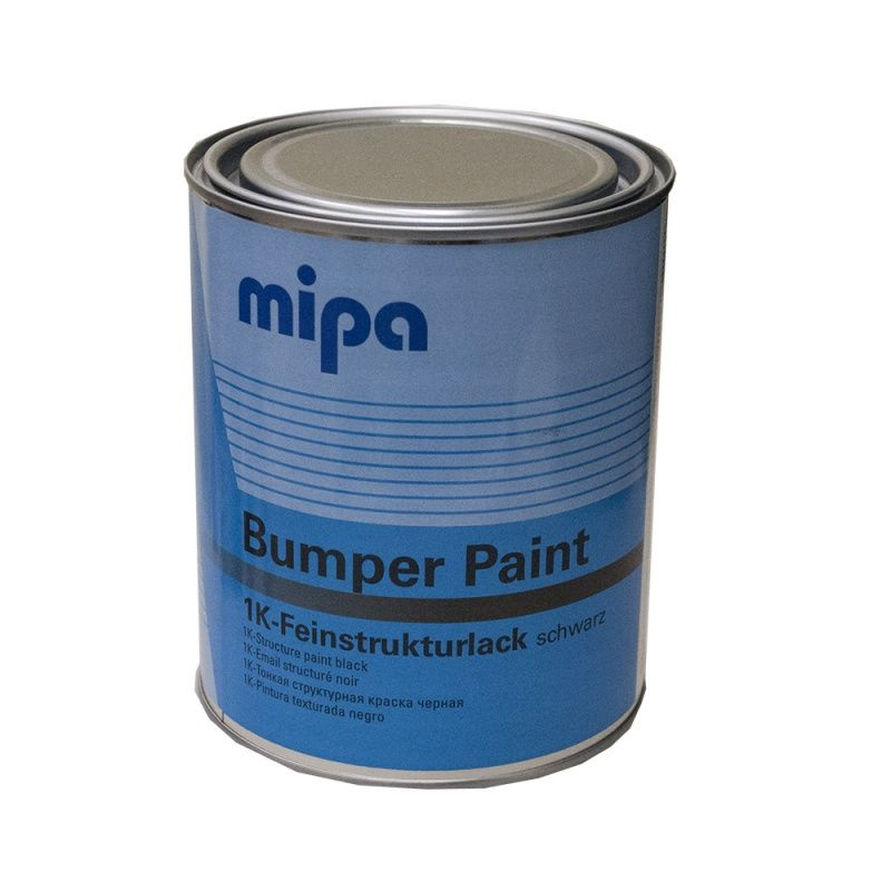 MIPA краска структурная для бампера (черная) 1л. #1