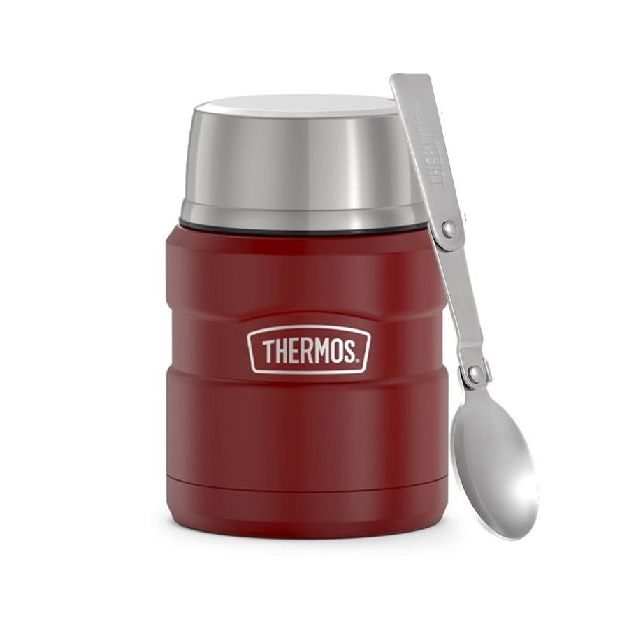 THERMOS для еды 0.47л KING, 14/9, карминно-красный - безупречное качество с 1904 (SK3000 MRR) с ложкой, #1