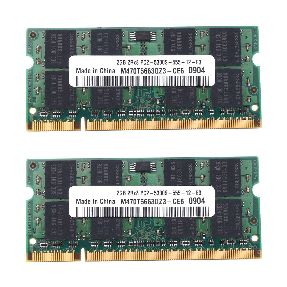 2X DDR2 2 ГБ оперативной памяти PC2 5300 Laptop Memoria SODIMM 667 МГц 200Pin #1