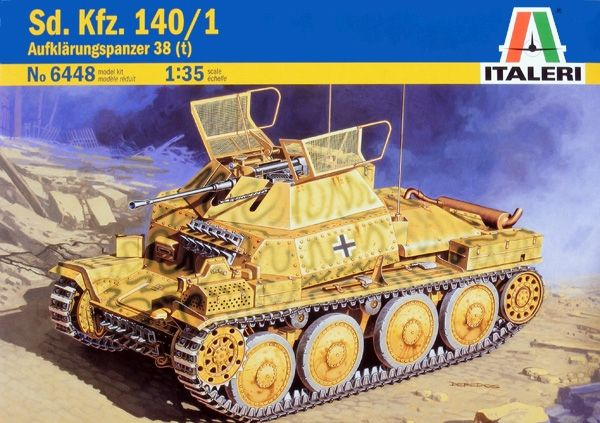 Сборная модель танка Немецкая ЗСУ SD.KFZ.140/1 (1/35) 6448-Ital #1