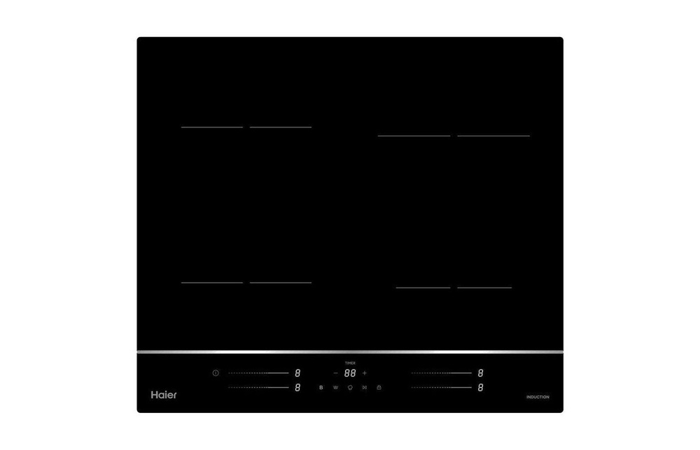 Haier Индукционная варочная панель HHY-Y64WSLB, черный #1