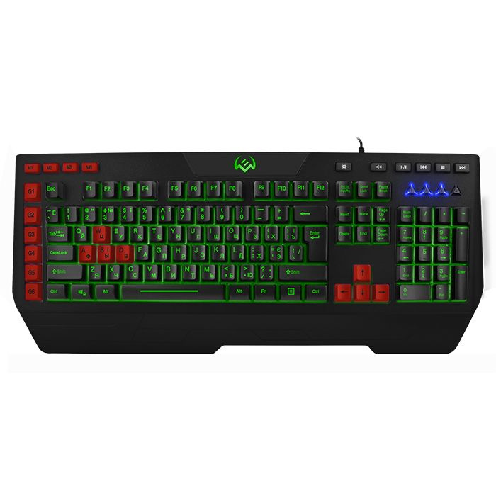 Sven Игровая клавиатура Программируемая с RGB-подсветкой KB-G9600, Русская раскладка, черный  #1