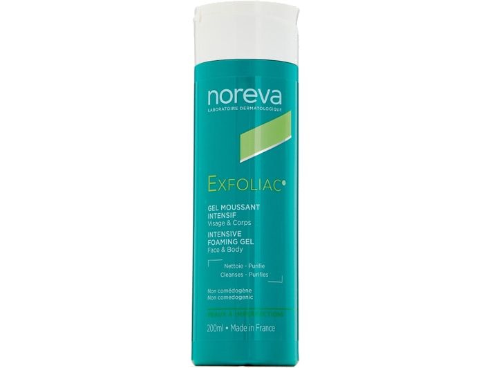 Интенсивный пенящийся гель для лица и тела Noreva EXFOLIAC #1