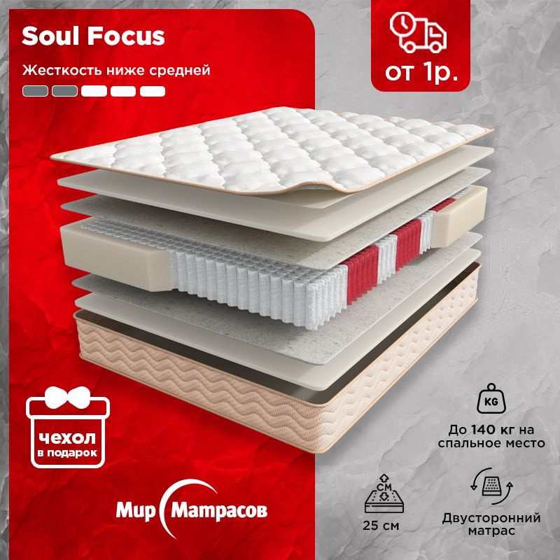 Анатомический матрас SOUL Focus 80*190 / Соул Фокус, независимый пружинный блок  #1