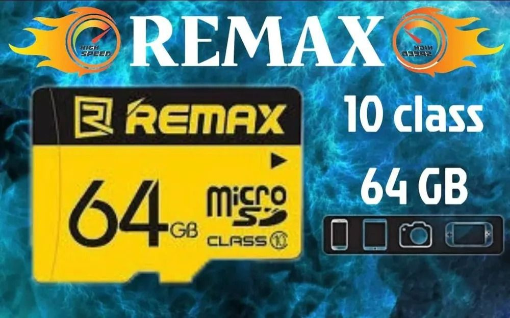 MicroSDHC карта памяти 64 GB Class 10 Remax microSD для видеорегистратора, телефона, камеры видеонаблюдения #1