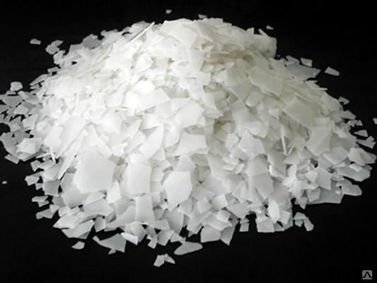 Сода каустическая (натр едкий чешуированный, каустик) 98% 500гр - средство для прочистки труб, от засоров, #1