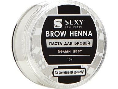 Паста для бровей INNOVATOR COSMETICS SEXY BROW HENNA белая #1