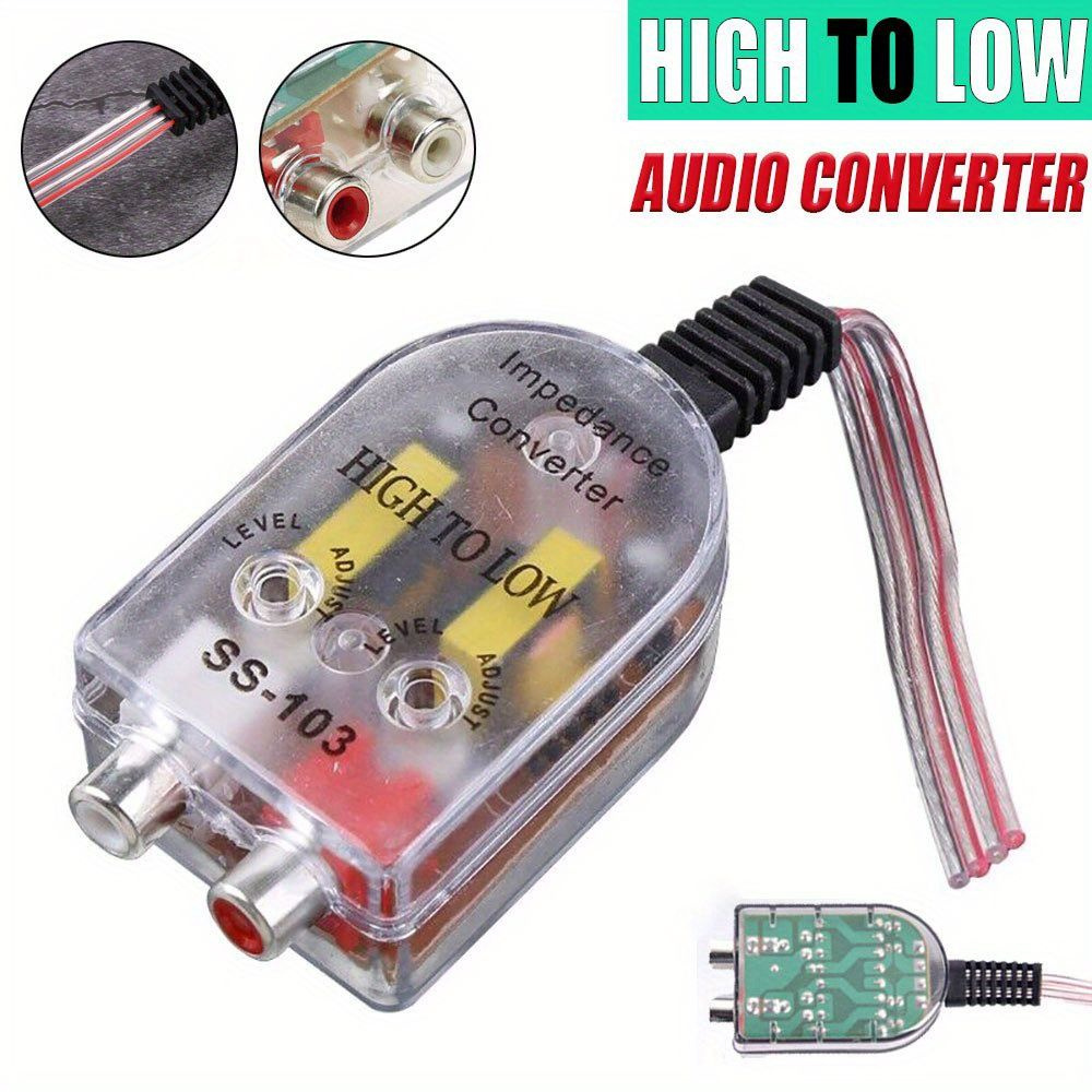 Автомобильный динамик к RCA адаптер уровня высокий к низким гнездам ...