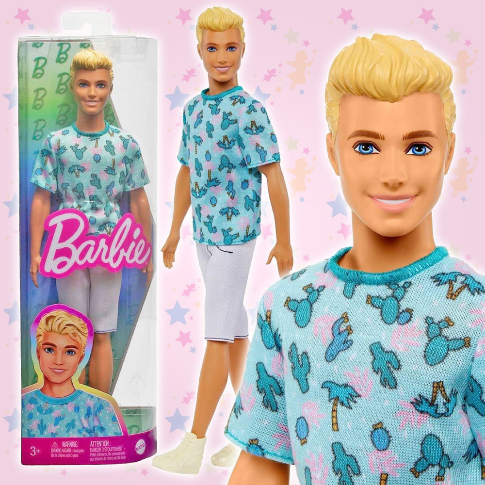 Кукла Кен блондин Barbie стиль "Кактус" #1