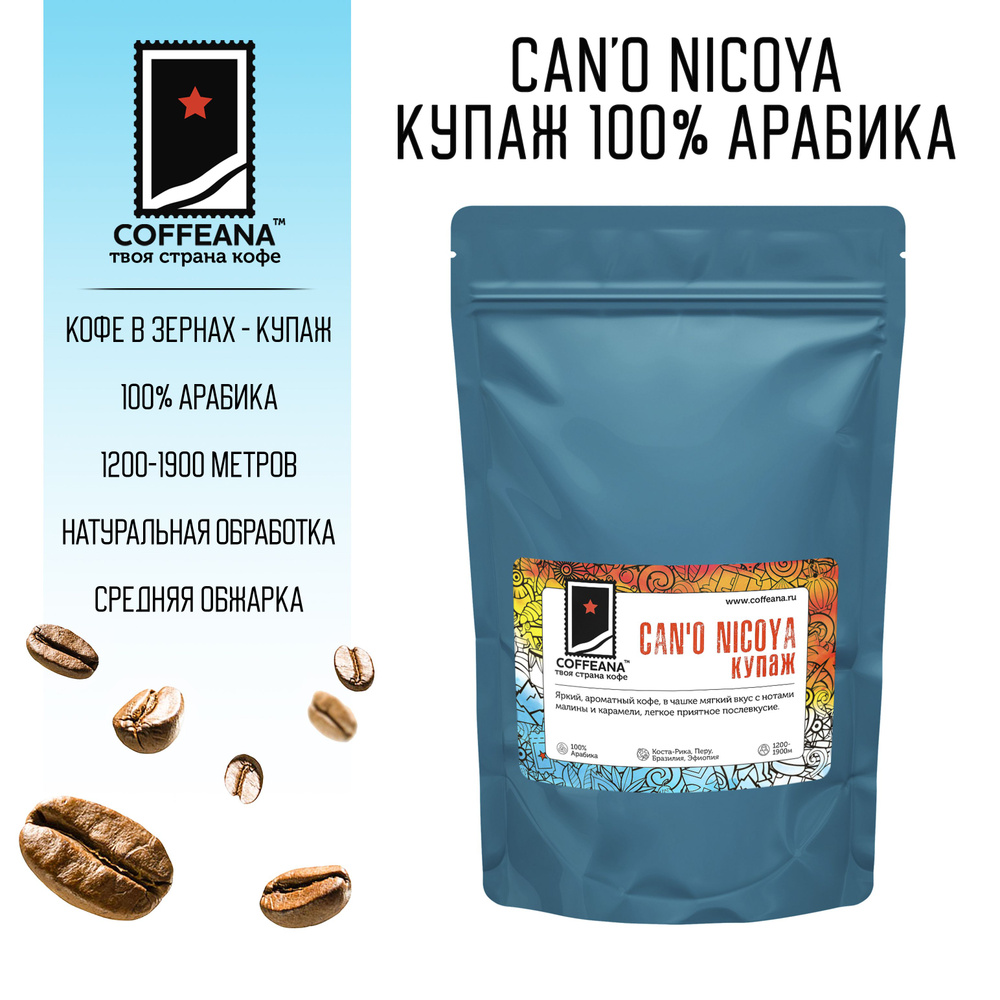 Свежеобжаренный кофе COFFEANA Can'o Nicoya (авторский купаж) в зернах 250 г  #1