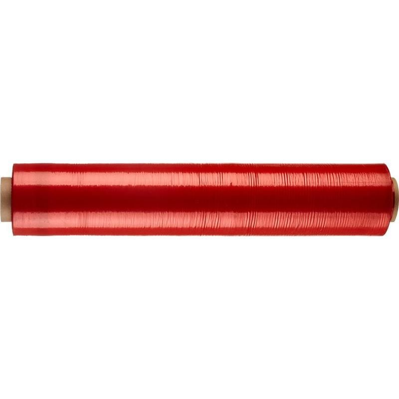 Стрейч-пленка для ручной упаковки (20мкм, 50см x 217м, растяжение 180%) красная, 1шт.  #1