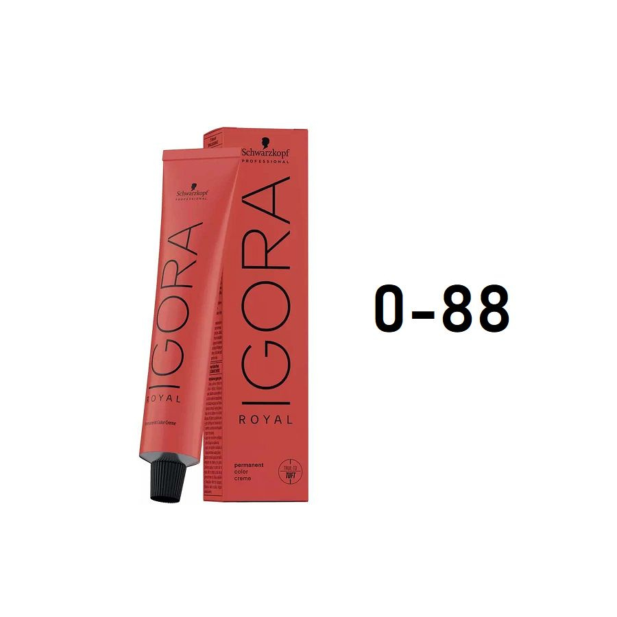 Schwarzkopf Igora Royal 0-88 - Перманентный краситель красный микстон 60 мл  #1