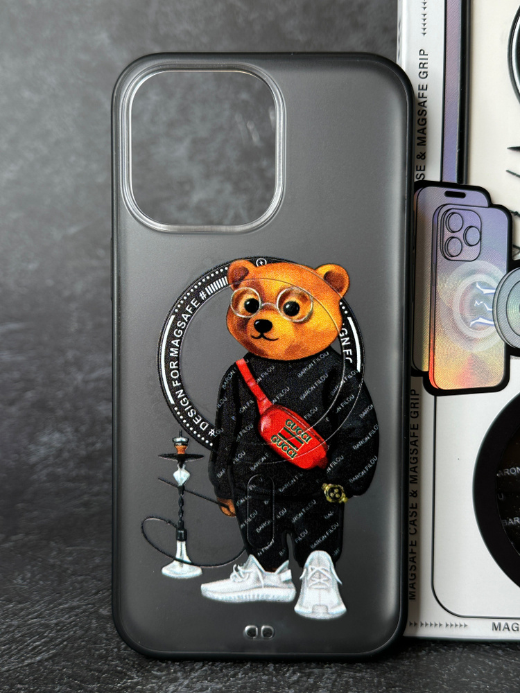 Чехол для Iphone 14 pro Max MagSafe с магнитным попсокет аниме/ Бампер на Айфон 14 Про Макс  #1