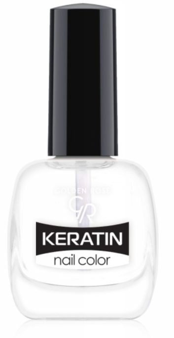 Golden Rose Лак для ногтей Keratin Nail Color, тон Clear #1