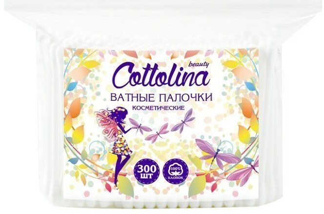 Cottolina Ватные палочки в пакете, 300 шт. #1