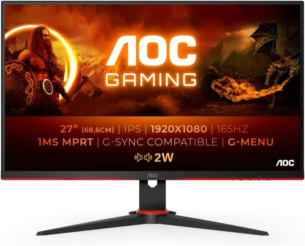 AOC 27" Монитор 465869, черный #1