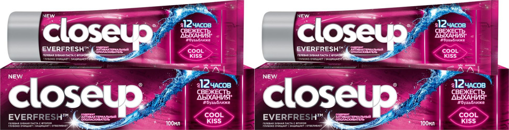 Costeup Зубная паста Cool Kiss Everfresh, антибактериальная защита 12 часов, 100 г, 2 уп  #1