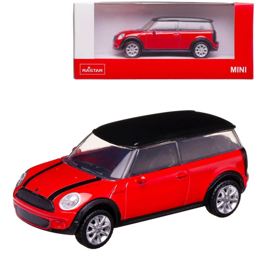 Машина металлическая 1:43 scale MINI CLUBMAN цвет красный #1