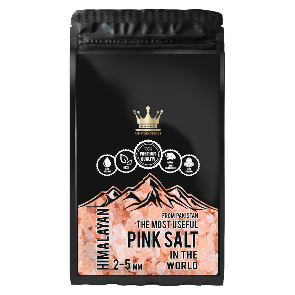 Соль пищевая крупная гималайская розовая United Spices, 1 кг #1