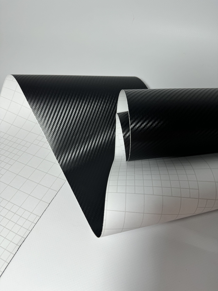 SunGrass / Виниловая пленка для авто самоклеющаяся карбон 3D черный 152х200 см / Декор для мебели  #1