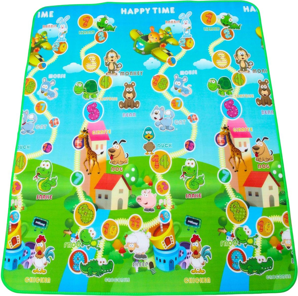 Детский игровой коврик \"Весёлый счёт\" на фольгированной основе, большой ...