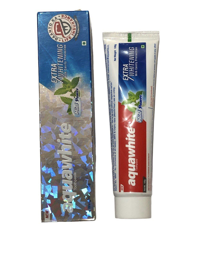 Зубная паста100 МЛ, Aquawhite Extra Whitening с мята. #1