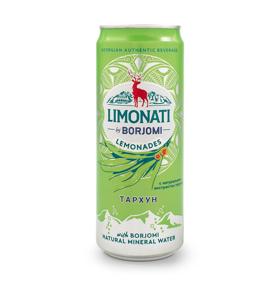 Напиток газированный LIMONATI by Borjomi Тархун с соком и минеральной водой Боржоми 0.33л, Грузия -1 #1