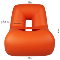 Надувное лодочное кресло пвх