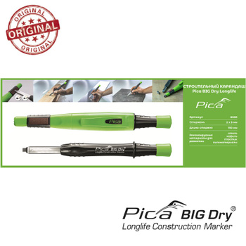 Pica Marker 6060  Big Dry Longlife Construction Marker (Large Green Body)  