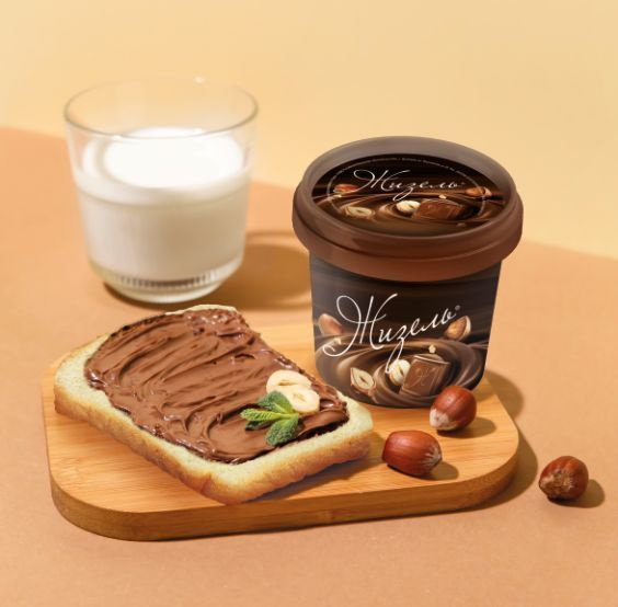 Низкокалорийная шоколадно-ореховая паста Жизель создана, чтобы наполнить удовольствием каждое утро. -Вкусный завтрак -Натуральные компоненты -Уникальная рецептура -На 50%меньше калорий -Удобная упаковка