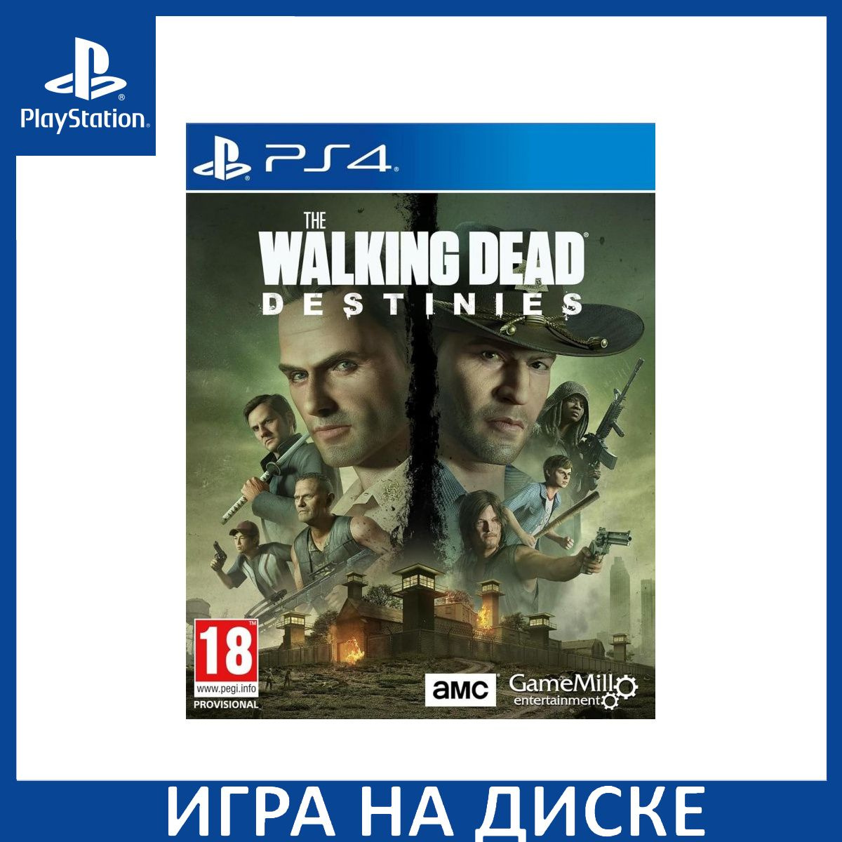 Диск с Игрой The Walking Dead (Ходячие мертвецы): Destinies (PS4). Новый лицензионный запечатанный диск.