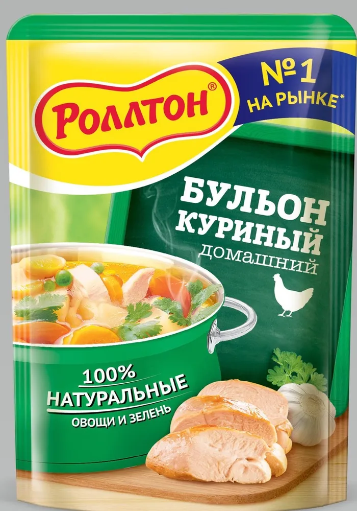 Տնական հավի արգանակ «Rollton» 90գ.