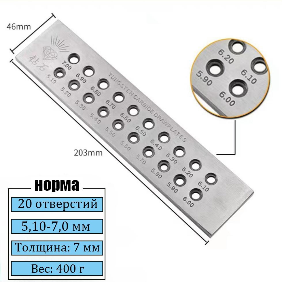 Фильернаядоскаспобедитовымивставками(кругот5,1до7,0мм)