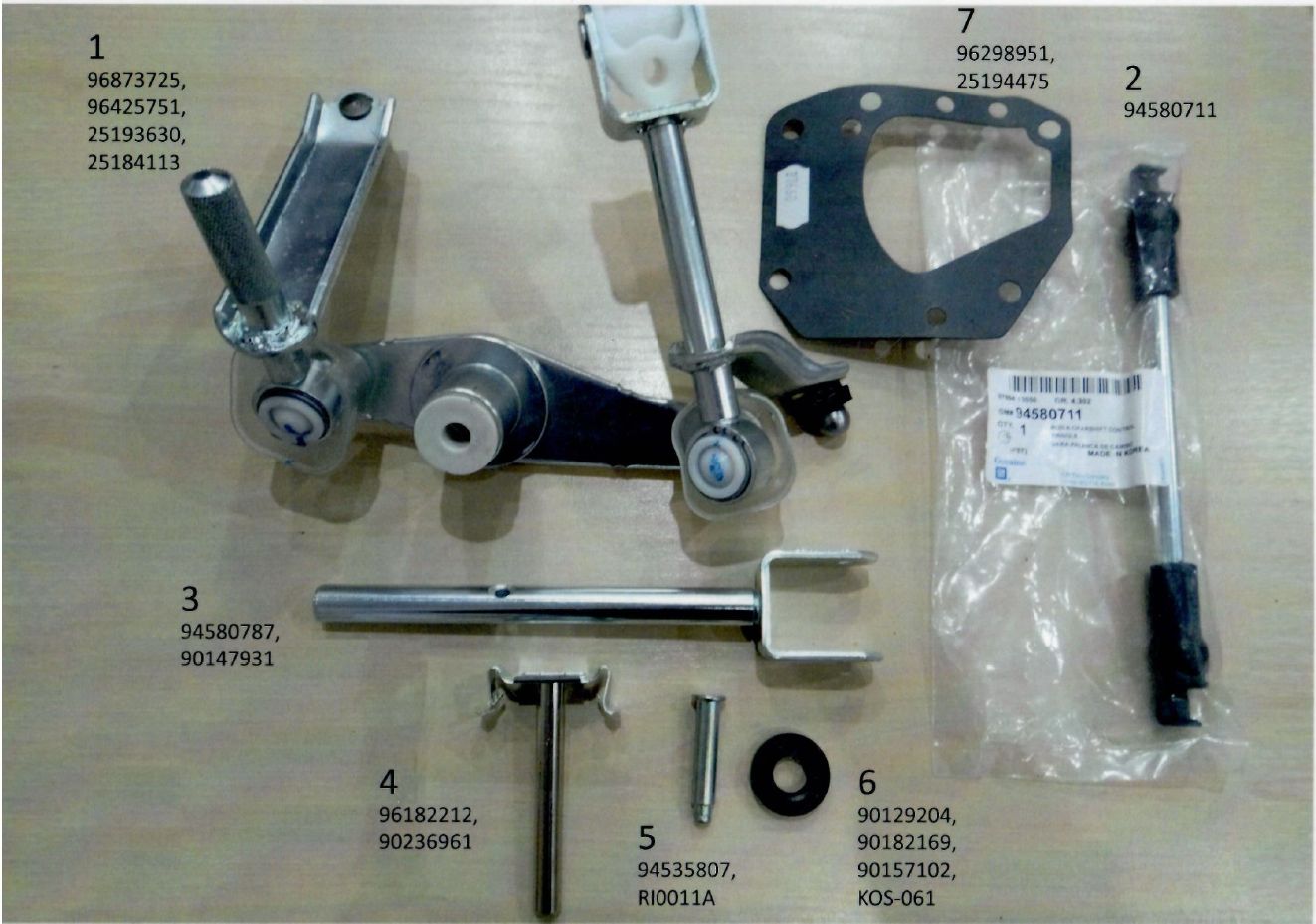 Полный ремкомплект кулисы на Lacetti Lanos Nexia кулиса Лачетти Кулиса ...