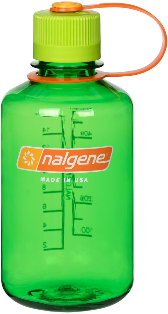 Nalgene Туристическая бутылка для воды 500 мл, оранжевый, зеленый  #1