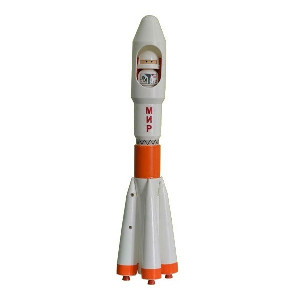 Ракета "Мир", 39 см, детская игрушка для мальчиков, сюжетно-ролевые игры  #1