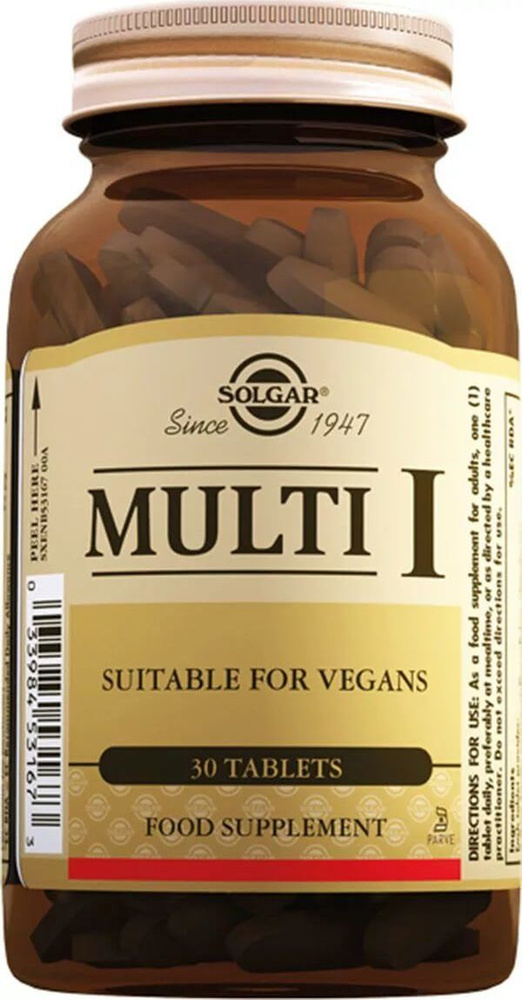 Solgar, Multi 1 "Мульти-1", 30 таблеток #1