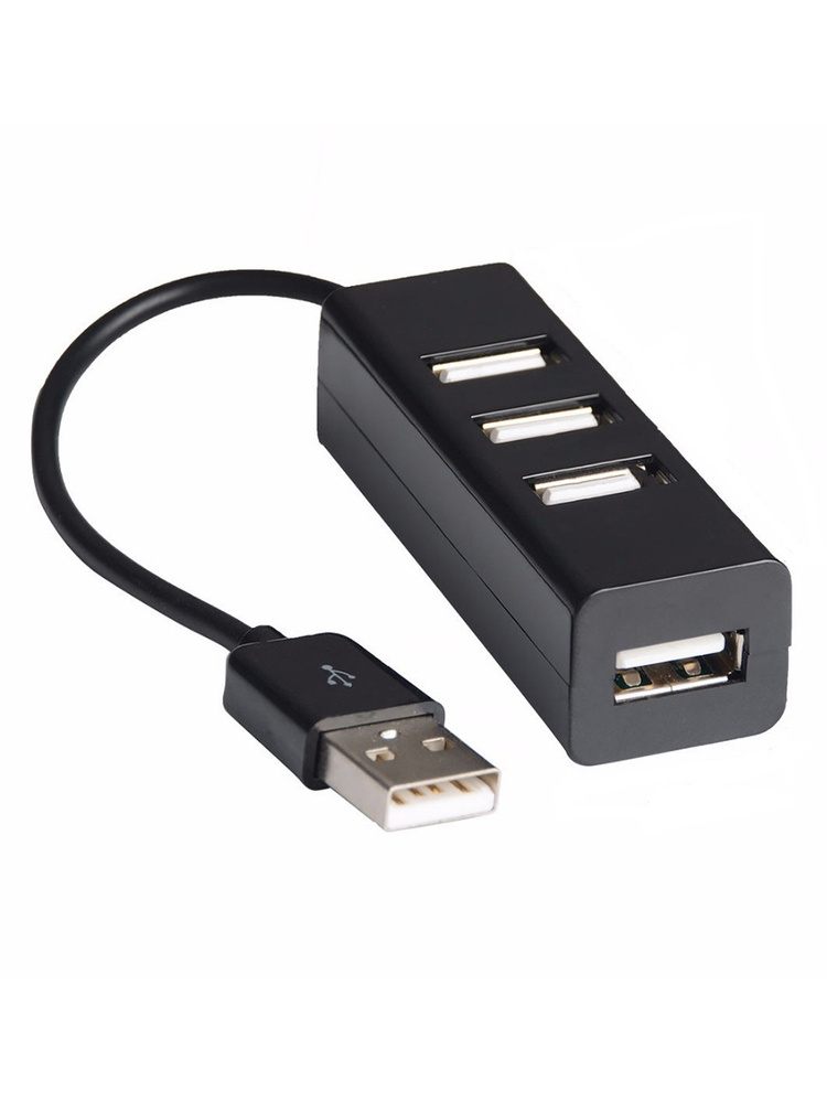 USB-концентратор CADENA UH-204, разветвитель USB 2.0 хаб на 4 порта  #1