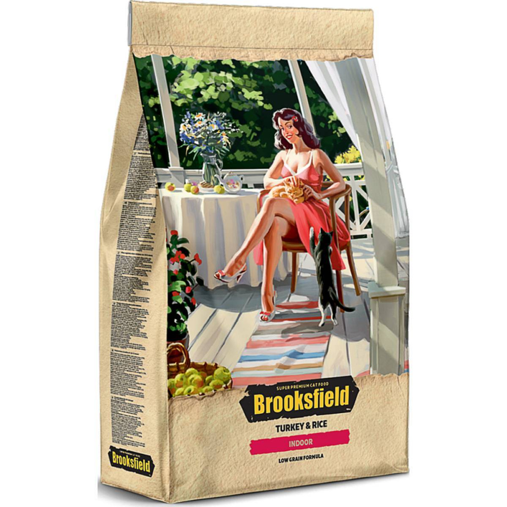 Корм сухой Brooksfield Indoor для кошек, индейка и рис, 400 г #1