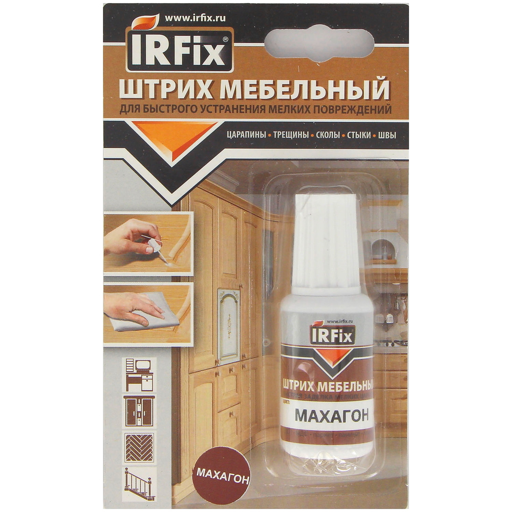 Штрих мебельный IRFix Махагон, 20мл #1