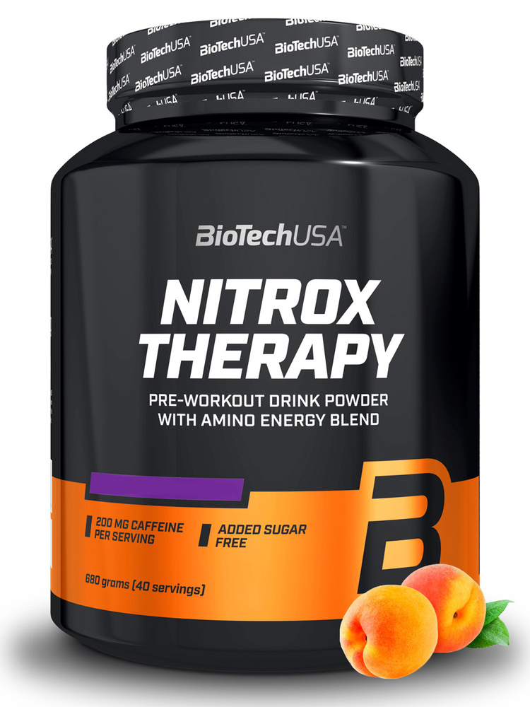 Предтренировочный комплекс Biotech USA Nitrox Therapy 680 г. (персик)  #1