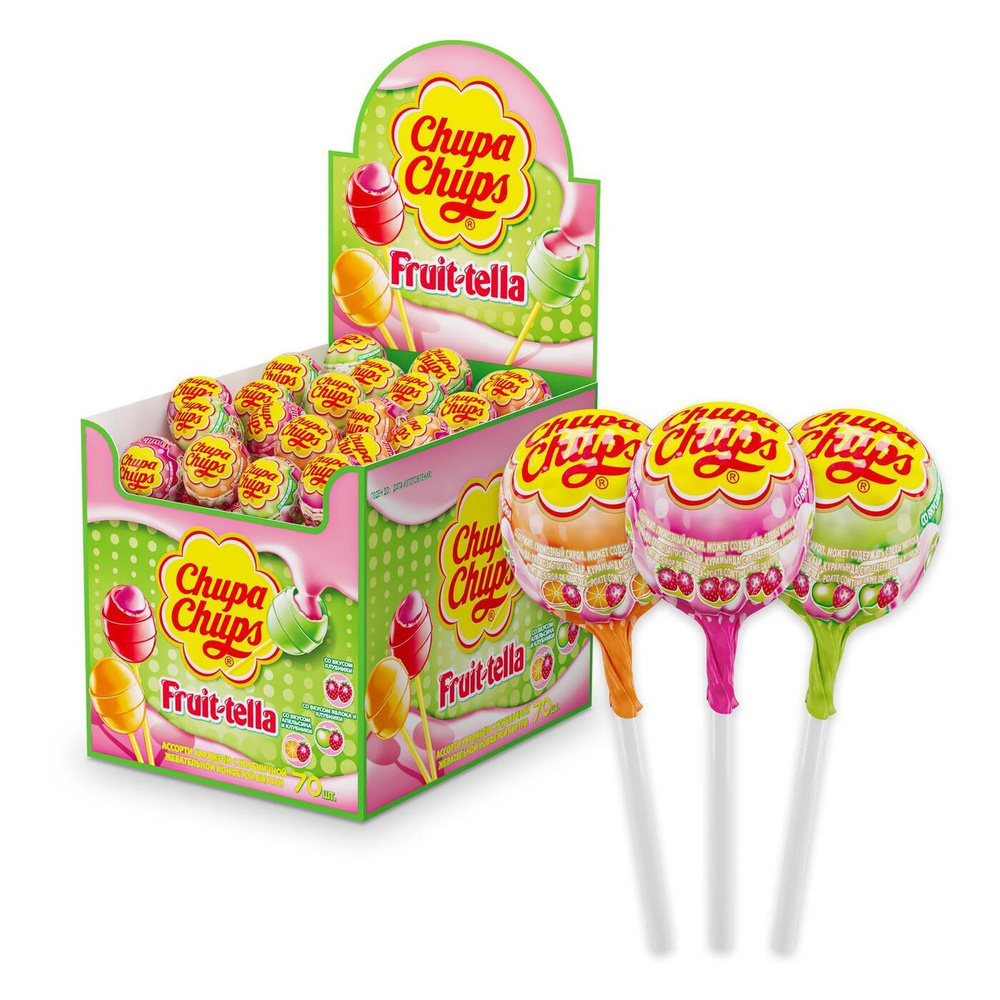 Chupa Chups карамель "Fruittella" ассорти, 70 шт по 17 г #1