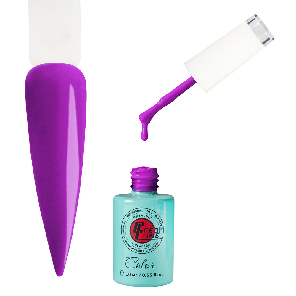 CreaLine Гель-лак UV серии "Бирюза" № GLB-096 Яркий -Темно фиолетовый  #1