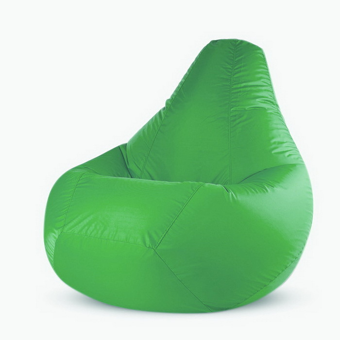 PUFOFF Кресло-мешок Груша, Оксфорд, Размер XXL,зеленый, светло-зеленый  #1