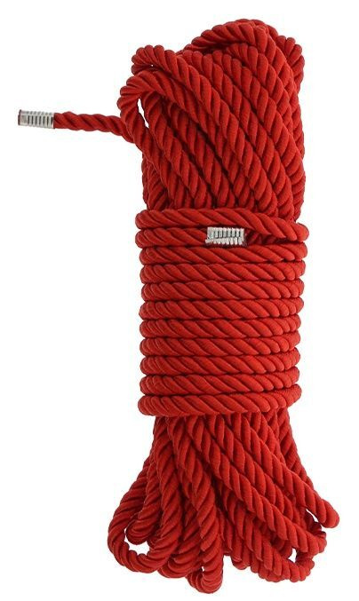 Красная веревка DELUXE BONDAGE ROPE - 10 м. #1