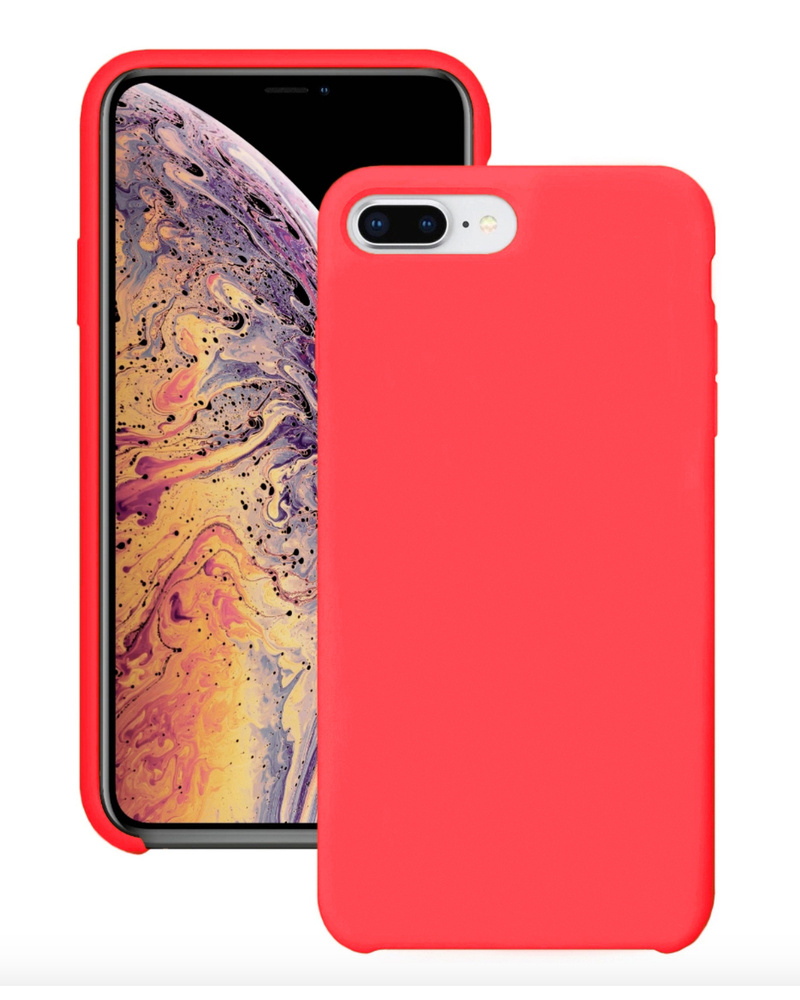 Силиконовый чехол для Apple iPhone 7 Plus / Apple iPhone 8 Plus / Silicone Case DF на Айфон с бархатистым #1