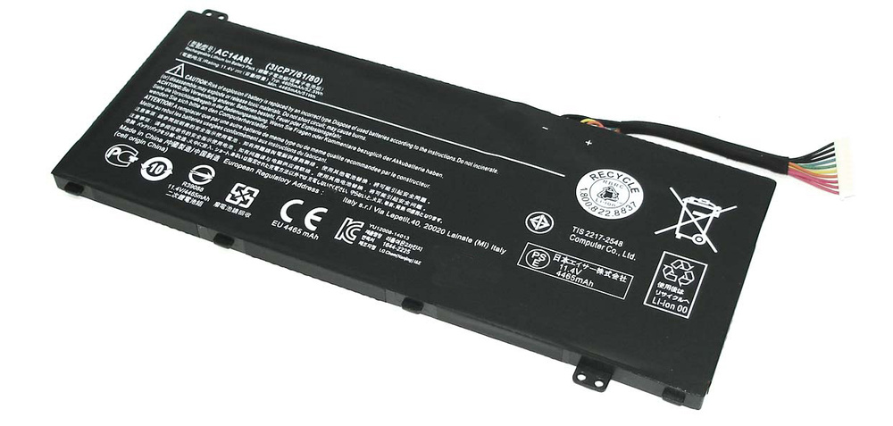 Аккумулятор для ноутбука Acer 4465 мАч, (3ICP7/61/80 AC14A8L AC15B7L KT.0030G.001 )  #1