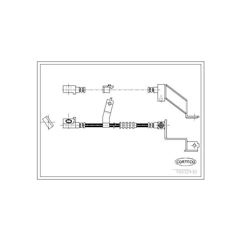 CORTECO Трубки тормозные, арт. 19032430 #1