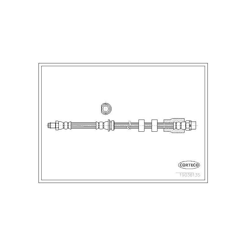 CORTECO Трубки тормозные, арт. 19036135 #1